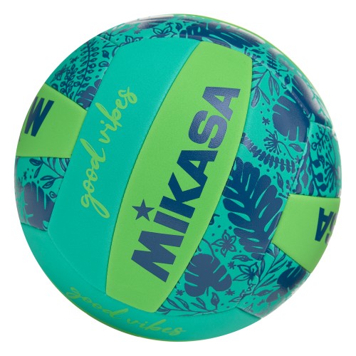 Мяч для пляжного волейбола Mikasa, размер 5, Салатовый