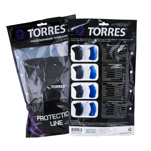 Наколенники спортивные TORRES Comfort, XS, Черный