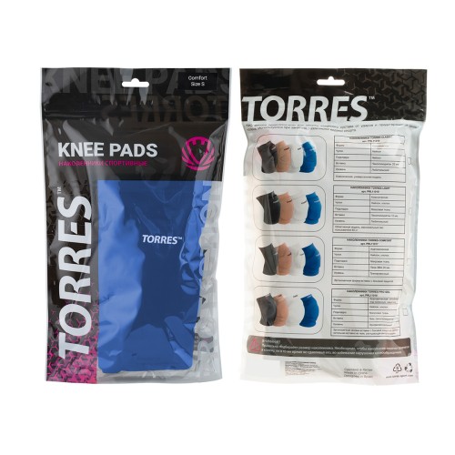 Наколенники спортивные TORRES Comfort, S, Синий