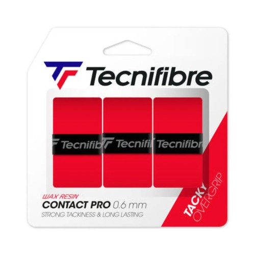 Овергрип Tecnifibre Pro Contact Rouge, 52ATPCONRD, упак. по 3 шт, 0.6 мм, 110см, красный