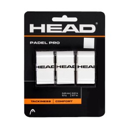 Овергрип Head Padel Pro, 285111-WH, 0.6 мм, 3 шт, белый