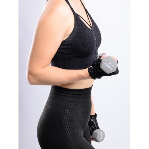 Перчатки для занятий спортом TORRES нейлон, L, натуральная замша