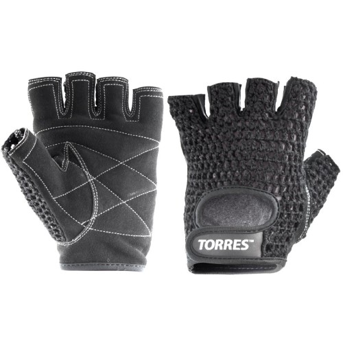 Перчатки для занятий спортом TORRES хлопок, XL, натуральная замша