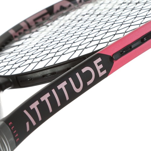 Ракетка для большого тенниса HEAD MX Attitude Elite Gr1, 231355, для любителей, алюминий,со струнами, черно-розовый