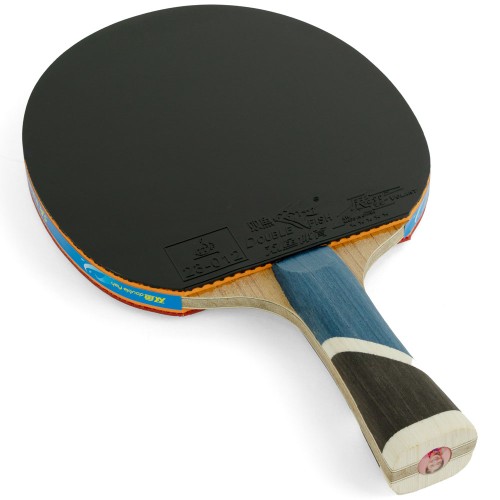 Ракетка для настольного тенниса DOUBLE FISH 5A+C, профессиональная, ITTF Approved, + 2 мяча