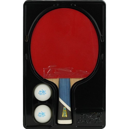 Ракетка для настольного тенниса DOUBLE FISH 5A+C, профессиональная, ITTF Approved, + 2 мяча