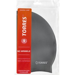 Шапочка для плавания TORRES No Wrinkle, Черный