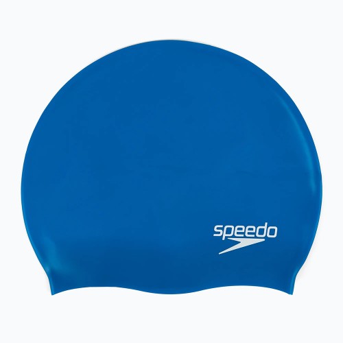 Шапочка для плавания SPEEDO Plain Flat Silicone Cap Junior, детская, Синий