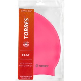 Шапочка для плавания TORRES Flat, Розовый