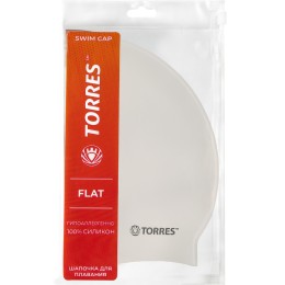 Шапочка для плавания TORRES Flat, Белый