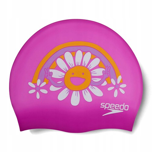 Шапочка для плавания SPEEDO Boom Silicone Cap Jr, детская, Розовый