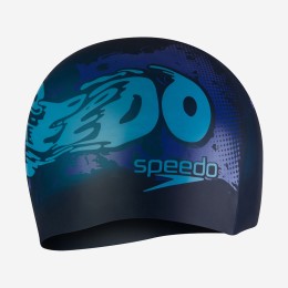 Шапочка для плавания SPEEDO Boom Silicone Cap Jr, детская, Синий