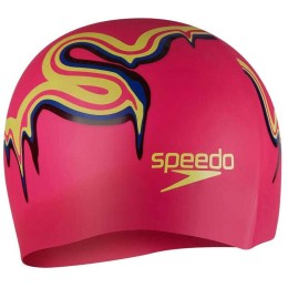 Шапочка для плавания SPEEDO Boom Silicone Cap Jr, детская, Коралловый