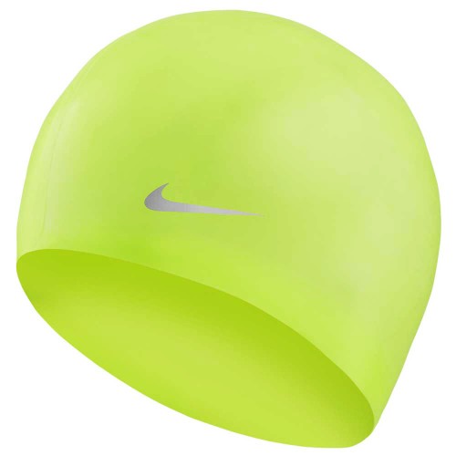 Шапочка для плавания Nike Solid Silicone Youth, для детей 8-14 лет, Ярко-желтый