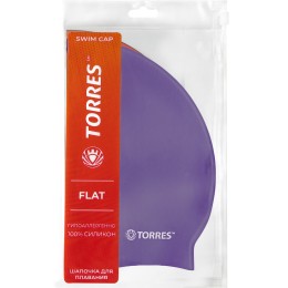 Шапочка для плавания TORRES Flat, Фиолетовый