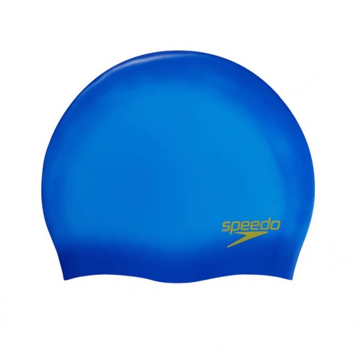 Шапочка для плавания SPEEDO Plain Moulded Silicone Cap Jr,  детская, Ярко-синий