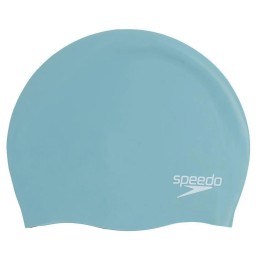 Шапочка для плавания SPEEDO Plain Molded Silicone Cap, Голубой