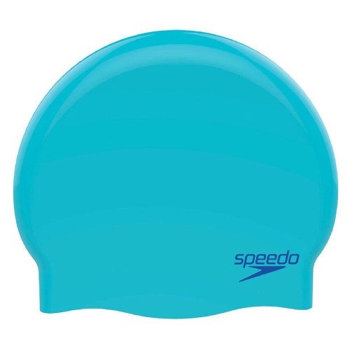 Шапочка для плавания SPEEDO Molded Silicone Cap Jr,  детская, Голубой