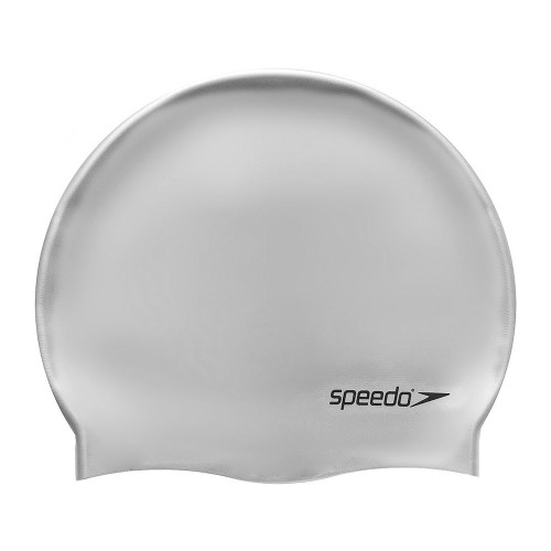 Шапочка для плавания SPEEDO Plain Flat Silicone Cap, Серебристый