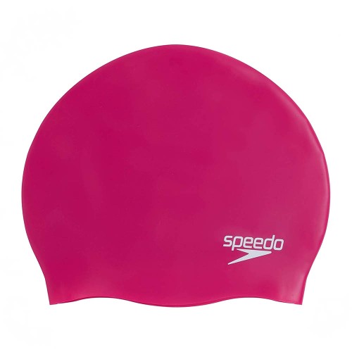 Шапочка для плавания SPEEDO Plain Molded Silicone Cap, Розовый