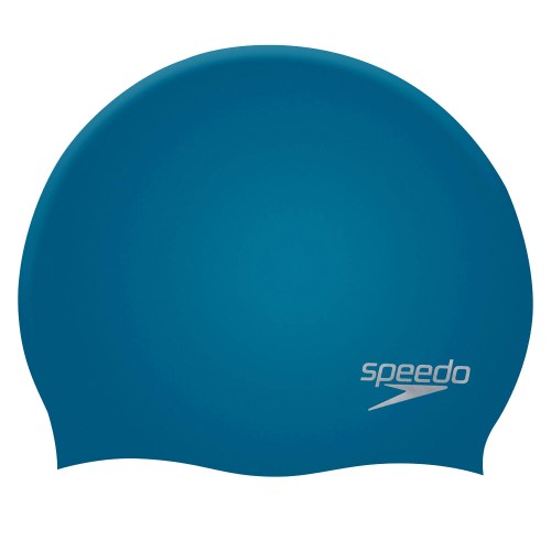 Шапочка для плавания SPEEDO Plain Molded Silicone Cap, Синий