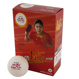 Мяч для настольного тенниса DOUBLE FISH 3*** , профессиональный. ITTF Approved, 6шт.
