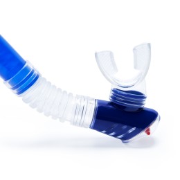 Трубка плавательная SALVAS Splash Snorkel, размер взрослый, синий