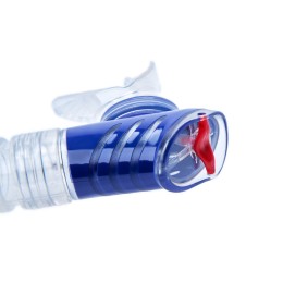 Трубка плавательная SALVAS Splash Snorkel, размер взрослый, синий