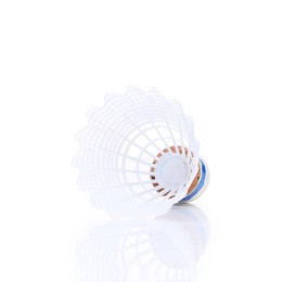 Воланы для бадминтона TORRES 250 (нейлон/пробка), BD23109, уп.6шт.белый, сред.скор.