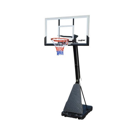 Мобильная баскетбольная стойка Proxima 54" (136х82 см), стекло