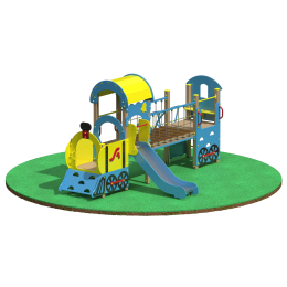 Детский игровой комплекс «Паровоз» JAGUAR-SPORT ARMSBABY 116