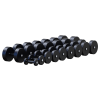 Гантельный ряд JAGUAR-SPORT 2,5-40 кг, 16 пар (шаг 2,5 кг)