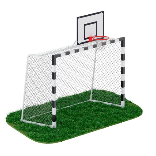 Ворота для минифутбола + стойка для баскетбола JAGUAR-SPORT ARMS080.1