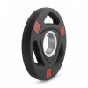 Диск 51 мм. NEO обрезиненный с 3-мя хватами 1,25 кг, VictoryFit VF-ST510125