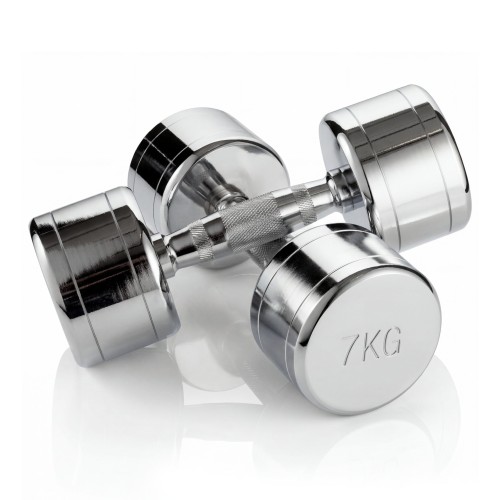 Набор гантелей хром (пары) от 1-10 кг VictoryFit VF-SET110-CR