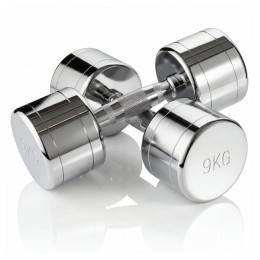 Набор гантелей хром (пары) от 1-10 кг VictoryFit VF-SET110-CR