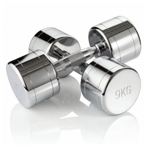 Набор гантелей хром (пары) от 1-10 кг VictoryFit VF-SET110-CR