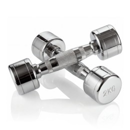 Гантель хром 2 кг (2 штуки) VictoryFit VF-CR020-2