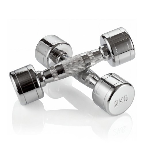 Набор гантелей хром (пары) от 1-10 кг VictoryFit VF-SET110-CR
