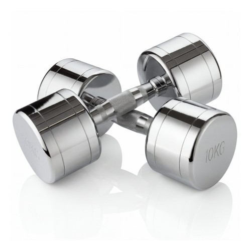 Набор гантелей хром (пары) от 1-10 кг VictoryFit VF-SET110-CR