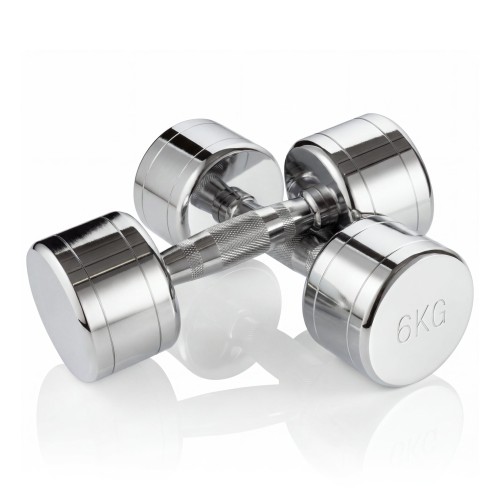 Набор гантелей хром (пары) от 1-10 кг VictoryFit VF-SET110-CR