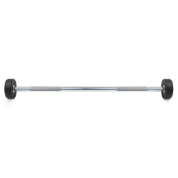 Штанга неразборная обрезиненная 7,5 кг. Прямой гриф. VictoryFit VF-DX4075