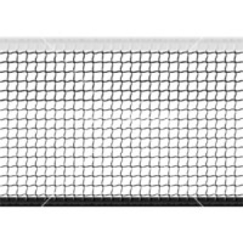 Сетка большой теннис Д=2,0 мм яч. 40*40 мм цв. черн. Размер 1,07*12,8 м окант. верх лента 2,5 см ПП