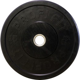 Диск для штанги каучуковый, черный, JAGUAR-SPORT D-51, 15 кг
