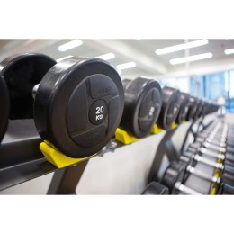 Гантельный ряд JAGUAR-SPORT POWER 2,5 кг - 25 кг (10 пар), шаг 2,5 кг