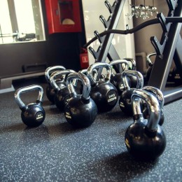 Гиря обрезиненная с хромированной ручкой 4-40 кг, JAGUAR-SPORT