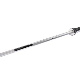 Гриф для штанги JAGUAR-SPORT, D-50, L2200, гладкая втулка, до 500 кг, замки-пружины