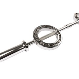 Гриф с вращающимися ручками JAGUAR-SPORT, D-50, гладкая втулка, замки-пружины