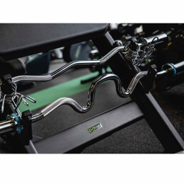 Гриф для штанги JAGUAR-SPORT, D-50, ломаный W-образный, замки-пружины