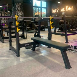 Скамья-стойка для жима штанги лёжа с площадкой для страховки DHZ A-3043М